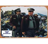 Zuhhgii ARMED AND DANGEROUS Original Lobby Card 3 John Candy Eugene Levy Affiche de film, plaque en métal, style vintage, affiche de film ancien, décoration murale pour café, bar, restaurant, grotte