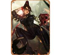 Zuhhgii Bayonetta Games Game Poster Anime Game Art Deco Tin Sign - 20,3 x 30,5 cm