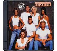 Zuhhgii Beverly Hills 90210 - Songs From The Peach Pit - Plaque en métal vintage - Décoration murale - Pour salle de bain, piscine, bar, salle de bain, cour, garage, pub - 30,5 x 30,5 cm