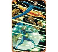 Zuhhgii Boîte en métal rétro de dessin animé - Astonishing X-Men (4e série) 14 Var A Comic Book NM - Affiche en étain Anime Art mural, plaque vintage pour bar, restaurant, maison, café, salle de bain