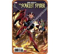 Zuhhgii Boîte en métal rétro de dessin animé Ben Reilly : The Scarlet Spider 22 BD NM - Affiche d'anime, art mural, plaque vintage pour bar, restaurant, maison, café, salle de bain, garage, bureau