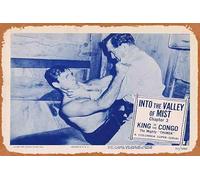Zuhhgii Carte de hall originale rétro classique King of the Congo 2 Chapitre 3 Columbia Serial Buster Crabbe - Décoration murale vintage - Plaque en métal pour cadeau karaoké, homme, grotte, bar, pub