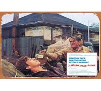 Zuhhgii Carte originale rétro classique « I Walk the Line » - 1 Gregory Peck Tuesday - Décoration murale vintage - Plaque en métal pour cadeau karaoké, homme, grotte, bar, pub, cuisine, maison, garage