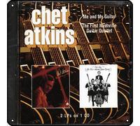 Zuhhgii Chet Atkins - Me And My Guitar + The First Nashville Guitar Quartet - Plaque en métal vintage pour décoration murale de salle de sport, piscine, bar, salle de bain, cour, garage, pub