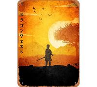 Zuhhgii Dragon Quest - Affiche minimaliste de jeu vidéo - Affiche de jeu de rôle - Art déco - 20,3 x 30,5 cm