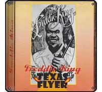 Zuhhgii Freddie King - Texas Flyer - Plaque en métal vintage musique rock pour salle de bain, piscine, bar, salle de bain, cour, garage, pub, 30,5 x 30,5 cm