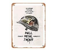 Zuhhgii Full Metal Jacket Affiche vintage en métal 20,3 x 30,5 cm Plaque en métal rétro pour maison, bar, pub, garage, décoration cadeaux