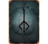 Zuhhgii Hunter of Hunters Bloodborne Runes Game Poster Anime Game Art Deco Tin Sign - 20,3 x 30,5 cm