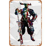 Zuhhgii Iron Bull Dragon Age Inquisition Art Game Poster Anime Game Art Deco Tin Sign - 20,3 x 30,5 cm