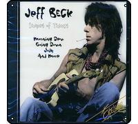 Zuhhgii Jeff Beck - Shapes of Things - Panneaux en métal vintage musique rock décoration murale Man Cave en étain pour salle de bain, piscine, bar, salle de bain, cour, garage, pub - 30,5 x 30,5 cm