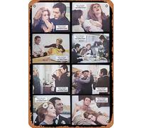 Zuhhgii Lot de cartes rétro classiques « It Only HAPPENS TO OTHERS 1971 » de Catherine Deneuve - Décoration murale vintage - Plaque en métal - Cadeau pour karaoké, homme, grotte, bar, pub, cuisine