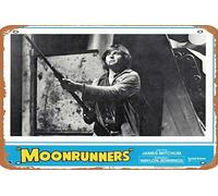 Zuhhgii Moonrunners 1975 Affiche de film vintage en étain, rétro de film classique en métal, panneau TV, bar, karaoké, décoration murale 20,3 x 30,5 cm.