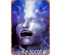 Zuhhgii Nabucco, Giuseppe Verdi, affiche de film d'opéra polonais rétro en étain 20,3 x 30,5 cm, affiche de film d'art classique affiches de musique affiches de musique, affiches de karaoké, pubs de
