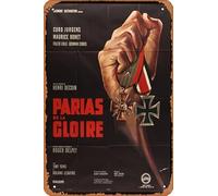 Zuhhgii Panneau rétro en métal Pariahs of Glory, panneau de cinéma, décoration murale pour maison, chambre, cuisine, bar, maison, café, 20,3 x 30,5 cm.