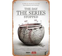 Zuhhgii Plaque en étain « The Day the Series Stopped : ESPN 30 for 30 » - Plaque vintage en métal pour cafés, bars, pubs, boutiques, décoration murale amusante et rétro pour homme et femme - 20,3 x