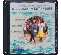 Zuhhgii Plaque en métal avec inscription « Traditional of St. Lucia, West Indies: Dances And Songs From A Caribbean Island » - Décoration murale vintage - Pour salle de gym, piscine, bar, salle de