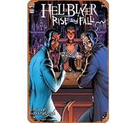 Zuhhgii Plaque en métal avec personnages de bande dessinée rétro - HELLBLAZER RISE AND FALL #2 (OF 3) CVR A DARICK ROBERTSON - Affiche de film pour musique, café, bar, restaurant, supermarché