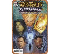 Zuhhgii Plaque en métal rétro avec personnages de bandes dessinées - War of the Realms Strikeforce : The Dark Elf Realm 1 Var A Comic Book NM - Affiche de film pour musique, café, bar, restaurant