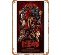 Zuhhgii Plaque en métal rétro Hellboy II : The Golden Army - Décoration murale classique - Décoration murale - Poster musical - Bar Pub Café Cuisine Salle de bain Karaoké - 20,3 x 30,5 cm