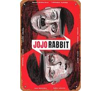Zuhhgii Plaque en métal rétro Jojo Rabbit - Décoration murale classique - Affiche musicale pour bar, pub, café, cuisine, salle de bain, karaoké, 20,3 x 30,5 cm