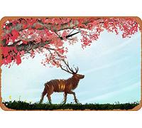 Zuhhgii Plaque en métal « The Flow In Between Abstract and Surreal Animals and Creatures Nature and Paysages » - 20,3 x 30,5 cm - Décoration murale