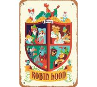 Zuhhgii Plaque en métal vintage rétro de Robin des Bois - Affiche de film classique - Décoration murale - Cadeau pour homme et femme - 20,3 x 30,5 cm