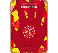 Zuhhgii Plaque murale en métal minimaliste No1191 My Logans Run - Plaque murale rétro en métal pour café, restaurant, maison - Cadeau rétro - Décoration vintage - 30,5 x 20,3 cm