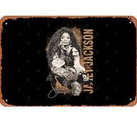 Zuhhgii Plaque rétro en étain Janet Jackson // rétro marron vintage drôle panneau en métal Man Cave signe humoristique films musique bar art poster rétro impression décoration murale garage cadeaux