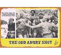 Zuhhgii Plaque rétro en étain The Odd Angry Shot Australian Lobby Card 5 Vietnam Graeme Blundell rétro de film classique ancien film affiche en métal plaque TV bar Man Cave Décoration murale 20,3 x