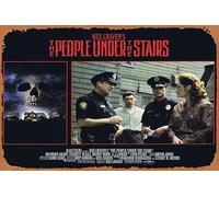 Zuhhgii Plaque rétro en étain The People Under The Stairs, carte originale de hall 8 Wes Craven Brandon Adams, affiche rétro du film classique, plaque en métal pour bar, décoration murale 20,3 x 30,5
