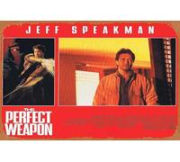 Zuhhgii Plaque rétro en étain « The Perfect Weapon » - Carte originale du lobby - 2 arts martiaux Jeff Speakman - Affiche rétro du film classique - Plaque en métal - Décoration murale - 20,3 x 30,5 cm