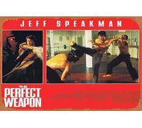 Zuhhgii Plaque rétro en étain « The Perfect Weapon » - Carte originale du lobby 8 arts martiaux Jeff Speakman - Affiche rétro du film classique - Plaque en métal - Décoration murale - 20,3 x 30,5 cm