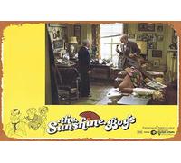 Zuhhgii Plaque rétro en étain The Sunshine Boys - Carte de lobby 7 Walter Matthau George Burns Jane Fonda Donald Sutherland - Rétro de film classique - Plaque en métal - Décoration murale - 20,3 x