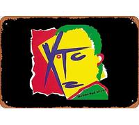 Zuhhgii Plaque rétro en étain Xtc Drums And Wires - Vintage - Amusante - Plaque en métal humoristique - Affiche humoristique - Décoration murale - Cadeau de garage - 30,5 x 20,3 cm