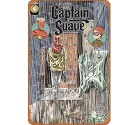 Zuhhgii Plaque rétro en métal avec inscription « Life and Death of the Brave Captain Suave #4 » - 20,3 x 30,5 cm