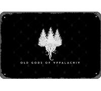 Zuhhgii Plaque rétro en métal avec inscription Old Gods of Appalachia: In The Pines Light Print Vintage Funny Novelty Metal Sign Man Cave Humour Signs Movie Music Bar Art Poster Retro Print Décoration