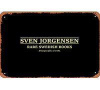 Zuhhgii Plaque rétro en métal avec inscription « Sven Jorgensen » - Décoration murale - Cadeau de garage - 30,5 x 20,3 cm