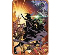 Zuhhgii Plaque rétro en métal avec motif animé Injustice 2 HC VOL 06 - 20,3 x 30,5 cm
