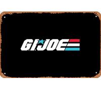Zuhhgii Plaque rétro en métal G.I. Joe - Décoration murale - Cadeau de garage - 30,5 x 20,3 cm