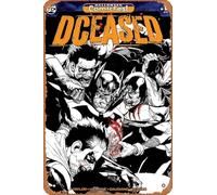 Zuhhgii Plaque rétro en métal - HCF 2019 DCEASED #1 ED 1:250 copies - Affiche de film en métal de dessin animé pour musique, café, bar, restaurant, supermarché, boutique, cadeau de cinéma, 20,3 x 30,5