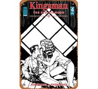Zuhhgii Plaque rétro en métal - Kingsman : The Red Diamond 4 Var B Comic Book NM - Affiche de film en métal pour musique, café, bar, restaurant, supermarché, boutique, cadeau de cinéma, 20,3 x 30,5 cm