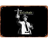 Zuhhgii Plaque rétro en métal « Night Stalker » - Kolchak - Vintage - Amusante - En métal - Pour homme - Grotte - Affiche humoristique - Pour bar, musique - Décoration murale - Cadeau de garage - 30,5