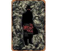 Zuhhgii Plaque rétro en métal The Invisible Man - Décoration murale classique - Poster musical - Pour bar, pub, café, cuisine, salle de bain, karaoké - 20,3 x 30,5 cm