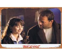 Zuhhgii Plaque rétro en métal « The Last Boy Scout » - Carte originale du hall 7 Bruce Willis Damon Wayans - Affiche rétro du film classique - Plaque en métal - Décoration murale de bar - 20,3 x 30,5