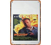 Zuhhgii Plaque rétro en métal The Last Boy Scout Italian Locandina Movie Poster Bruce Willis rétro du film classique Old Film Affiche en métal Plaque TV Bar Man Cave Décoration murale 20,3 x 30,5 cm