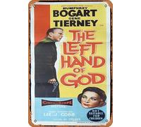 Zuhhgii Plaque rétro en métal « The Left Hand of God » - Affiche du film Humphrey Bogart - Décoration murale - 20,3 x 30,5 cm