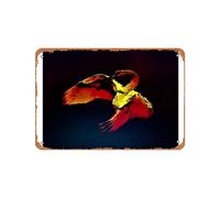 Zuhhgii Poster vintage en métal - Antonio Carlos Mongiardim Saraiva The Swan Song - 30,5 x 20,3 cm - Convient pour décoration murale de bar, café, garage, caverne d'homme