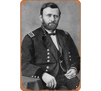 Zuhhgii Poster vintage en métal - General Ulysses S. Grant Collections - Affiche en métal - Décoration murale vintage 30,5 x 20,3 cm