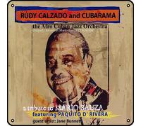 Zuhhgii Rudy Calzado & Cubarama - A Tribute To Mario Bauza, Featuring Paquito D'Rivera (The Afro Cuban Jazz Orchestra) - Plaque en métal vintage - Décoration murale pour salle de gym, piscine, bar