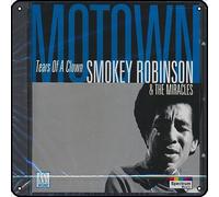 Zuhhgii Smokey Robinson & The Miracles - Panneau en métal vintage avec inscription « Larmes d'un clown » - Décoration murale - Pour salle de bain, piscine, bar, salle de bain, cour, garage, pub - 30,5